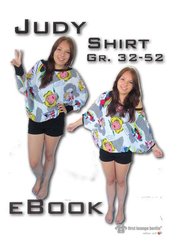 Judy *** E-Book PDF-Datei Big Shirt Nähanleitung & Schnittmuster in 6 Größen xs-xxl, 2 Armlängen handmade with Love by firstloungeberlin - Bild 2