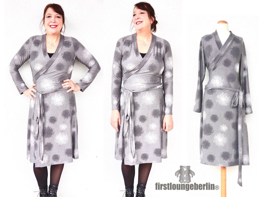 Rosi Wickelkleid, Jerseykleid Damen Kleid Sommerkleid Longshirt Wickelshirt - einfach Nähen Schnittmuster