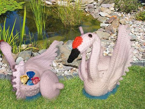 Häkelanleitung -Schwan - Utensilo