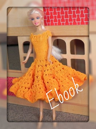 E-Book: Puppenkleid, Puppenkleidung stricken