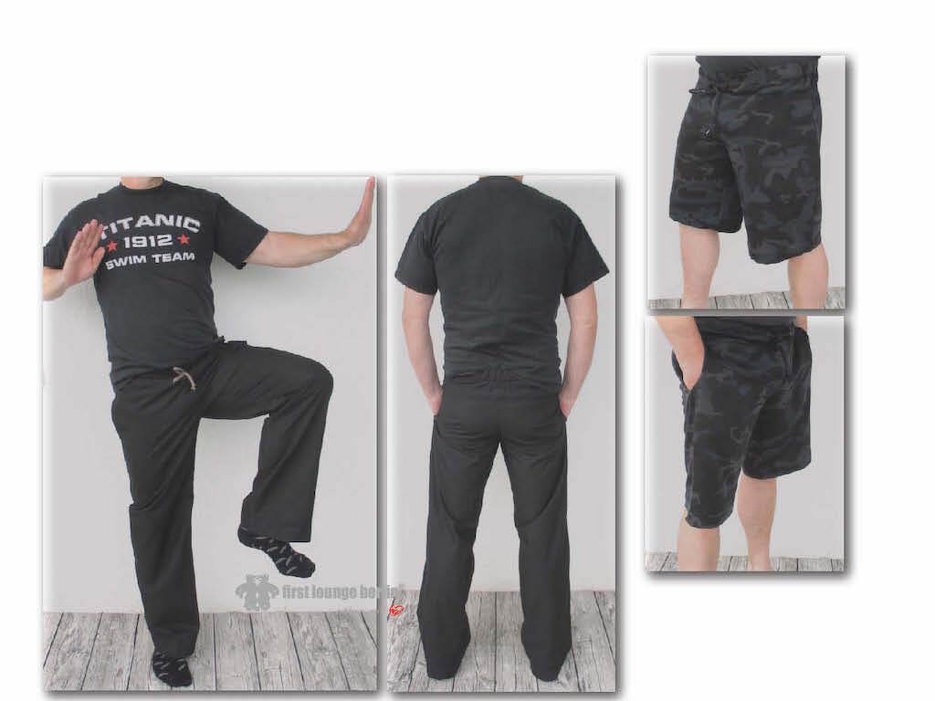 Tom *** E-Book PDF-Datei Hose in 6 Doppelgrößen Xxs bis 3XL und 8 Beinlängen - Bildernähanleitung mit Schnitt von firstloungeberlin