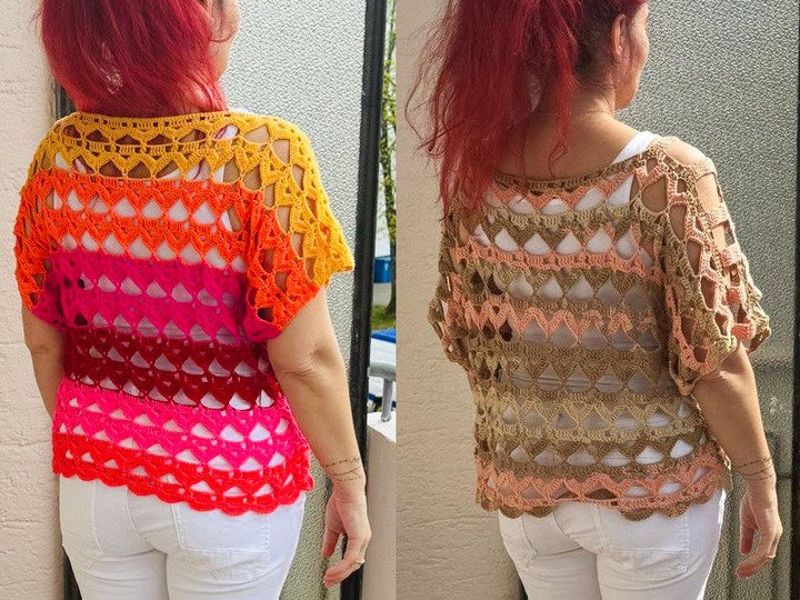 Häkelanleitung Shirt für alle Größen