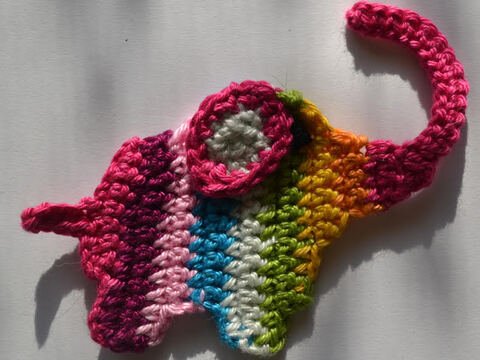 Häkelanleitung * Elefant * Applikation