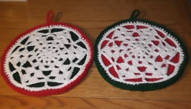 Extra Thick Snowflake Potholders