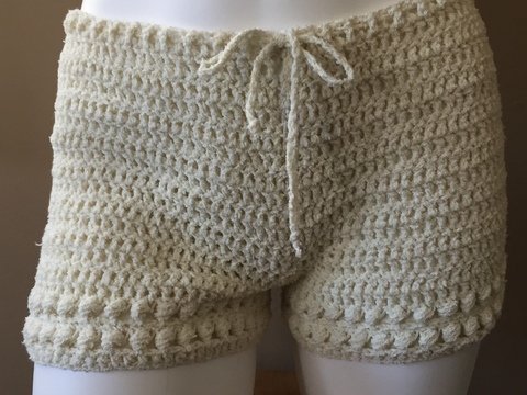 Crochet Shorts, cotton shorts, 2 sizes, PDF pattern