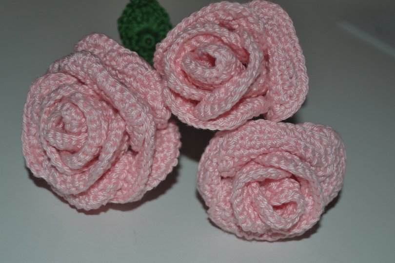 - ROSE -  häkeln, Rosenstrauß, Muttertag, Valentinstag, tolle Geschenkidee