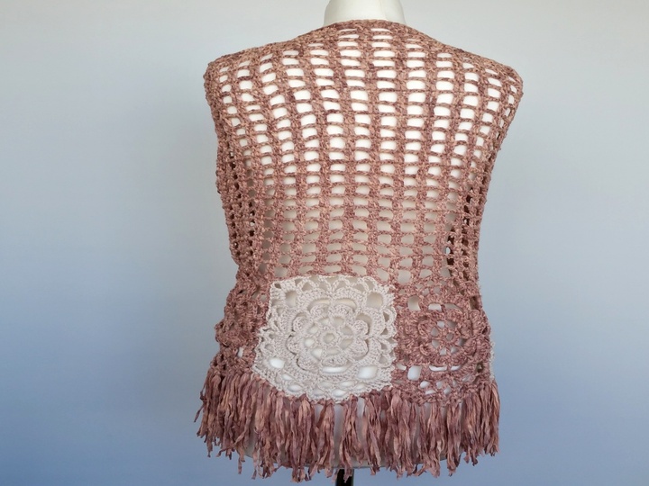 Häkelanleitung für vielseitige Weste unisize Summer Kollektion No.5