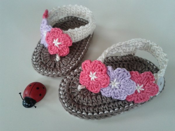 Crochet Babyset FlipFlops / Headband