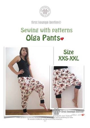 US-Olga *** E-Book PDF file bloomers pants patterns size XXS-XXL sewing instructions "quick & easy" design by firstloungeberlin