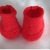 Strickanleitung Babyschuhe/Halbschuhe ohne Nadelspiel- rot und tragbar bis 4 Monate- auch für Anfänger ideal