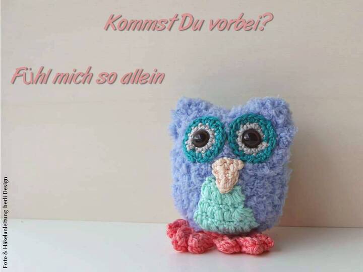 Eule Lovely zum Häkeln für Anfänger