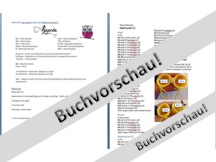 Hase Bonnie Häkelanleitung für Anfänger