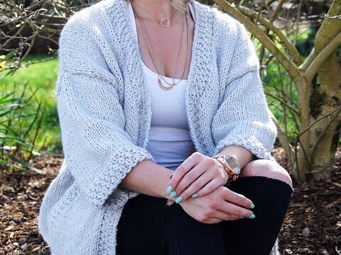 Jacke Stricken - Strickanleitung - Strickjacke Cardigan Gr. 36-42