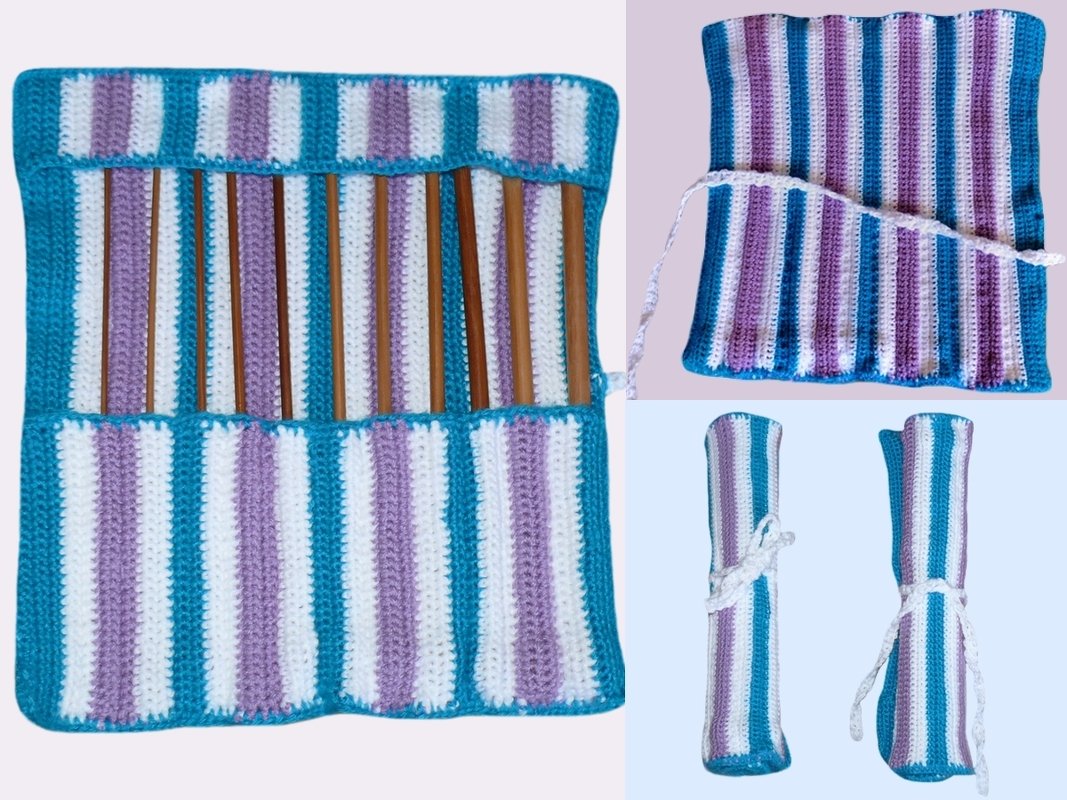 Häkelanleitung: Häkelnadeletui in 3 Größen