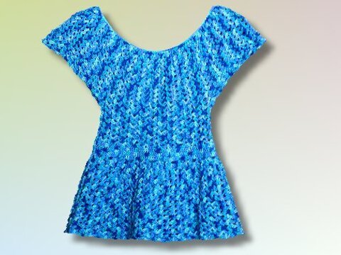 Fächertunika - alle Kindergrößen - Häkelanleitung für Anfänger