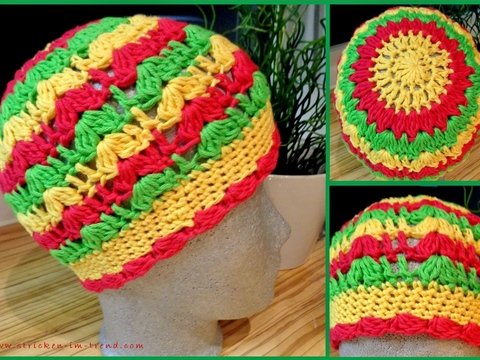 Häkelanleitung für Kindermütze / Kinderhaube | Mütze *Regenbogenblume*