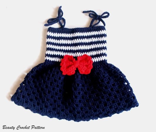 Sailor Dress Pattern Baby - Toddler