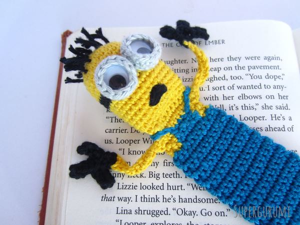 Amigurumi Crochet Minion Bookmark