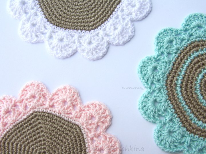 Geh&auml;kelte Tassenuntersetzer 'Blume' - Anleitung