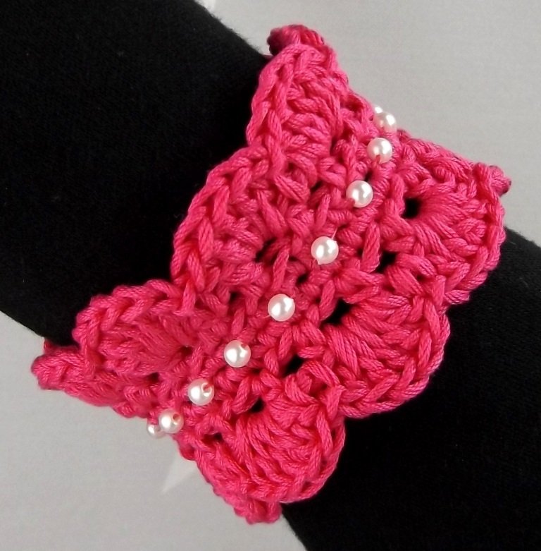 Häkelanleitung: Süße Armbänder mit Perlen - Bild 6