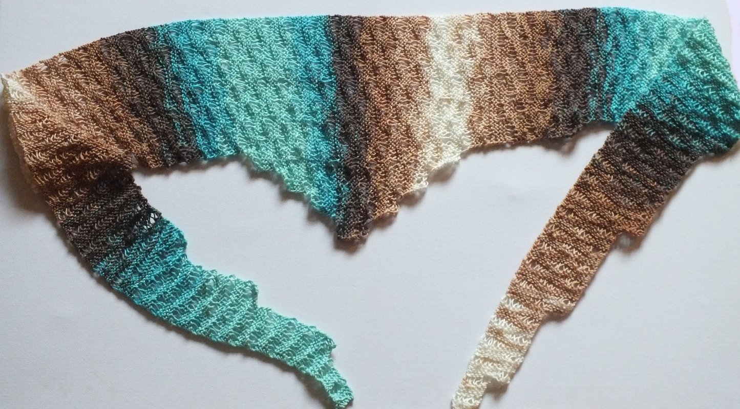 Strickanleitung Schaltuch Nelajafi Lochmuster - Bild 2