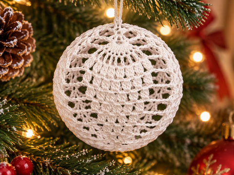 Crochet christmas ball pattern
