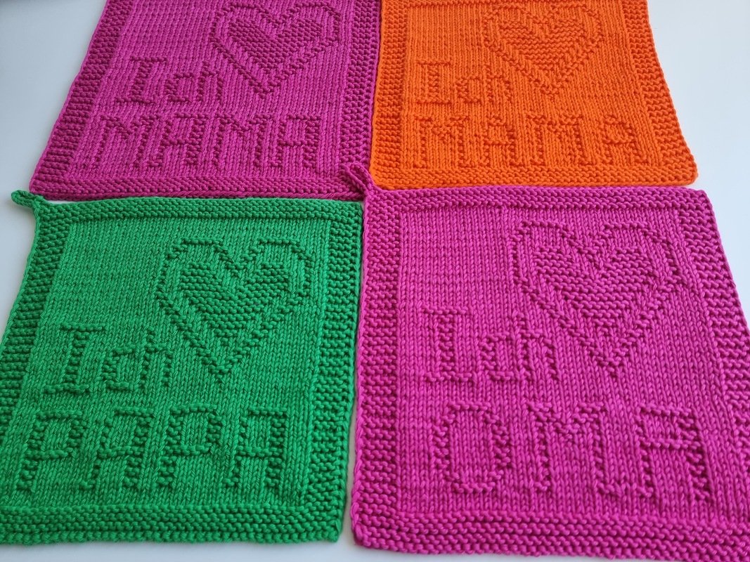 Strickanleitung Untersetzer „Ich liebe Papa“ – persönliches Geschenk | PDF - Bild 11