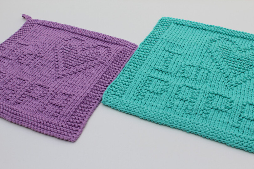 Strickanleitung Untersetzer „Ich liebe Papa“ – persönliches Geschenk | PDF