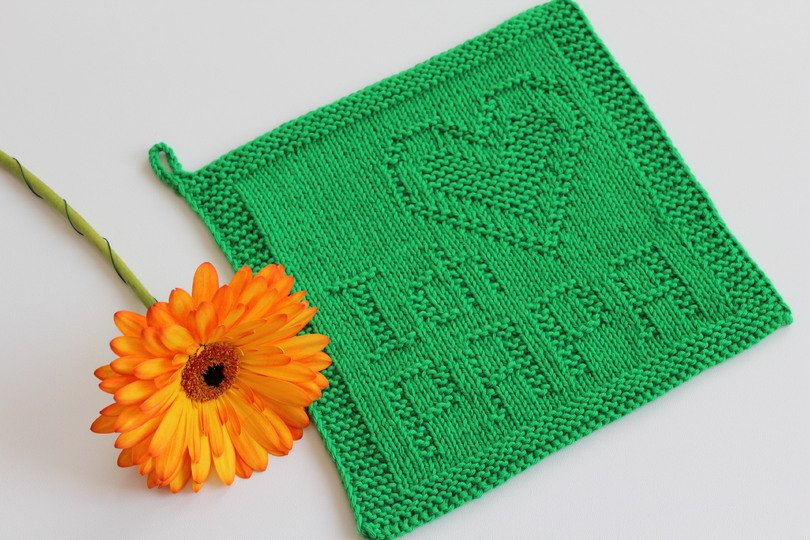 Strickanleitung Untersetzer „Ich liebe Papa“ – persönliches Geschenk | PDF