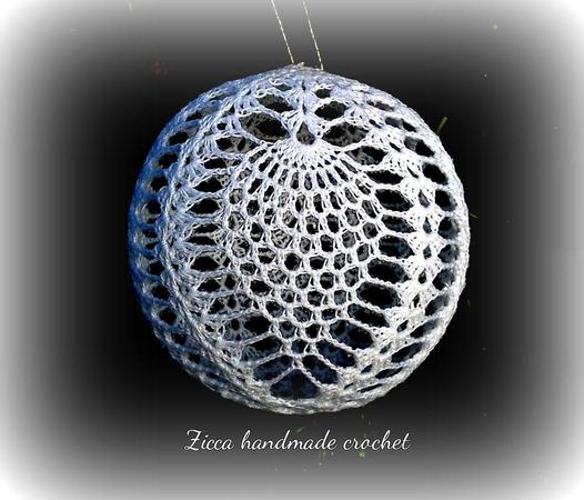 Crochet christmas pineapple ball pattern