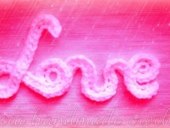 Häkelanleitung – „Love” Applikation - Bild 3