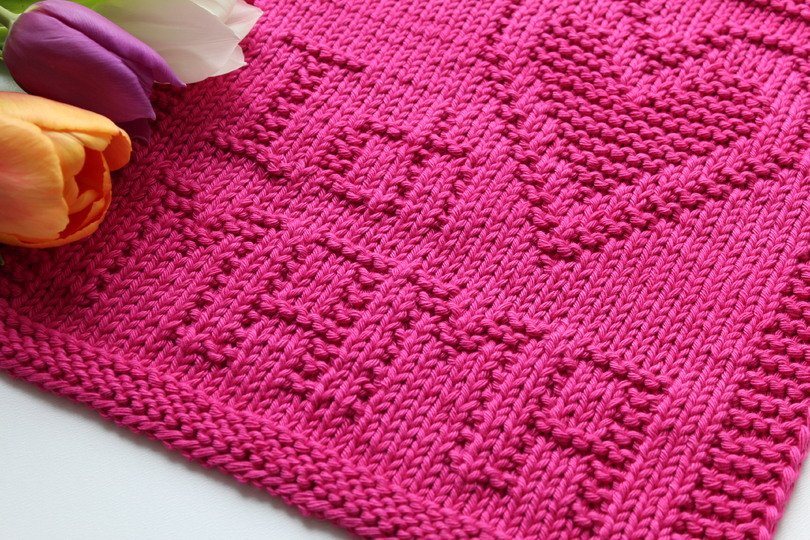 Strickanleitung Untersetzer „Ich liebe Mama“ – Geschenk mit Herz | PDF