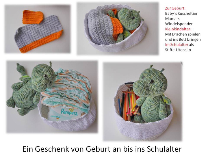 Super Geschenk zu Geburt bis Schulalter - Häkelanleitung