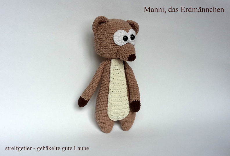 Häkelanleitung Erdmännchen Manni