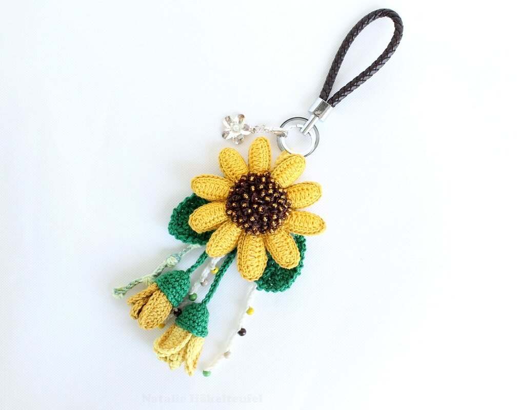 Anhänger/Deko "Sonnenblume", Gr. 9 cm x 18 cm - Bild 3