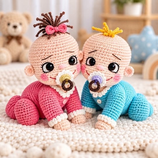 Crawling Babies – English Crochet Pattern PDF