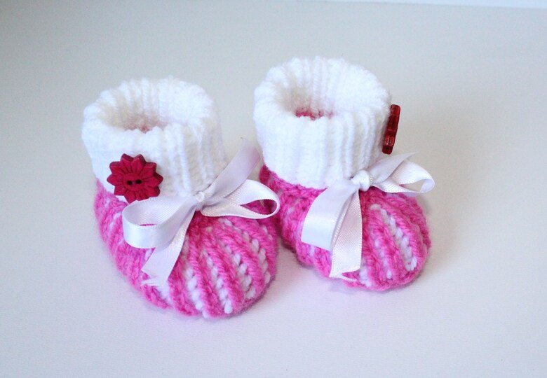 Strickanleitung Baby-Set, Mütze und Booties, ca. 1 - 4 Monate