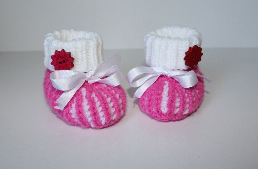 Strickanleitung Baby-Set, Mütze und Booties, ca. 1 - 4 Monate