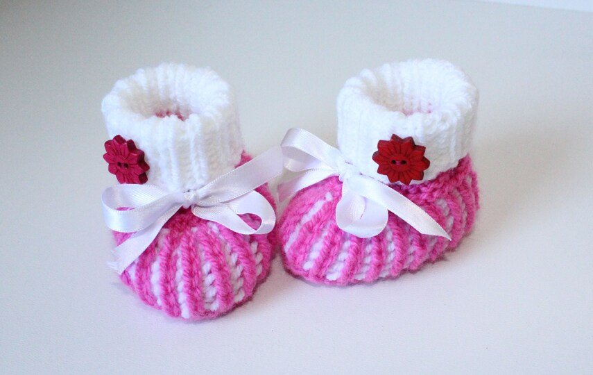 Strickanleitung Baby-Set, Mütze und Booties, ca. 1 - 4 Monate