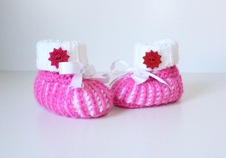 Strickanleitung Baby-Set, Mütze und Booties, ca. 1 - 4 Monate