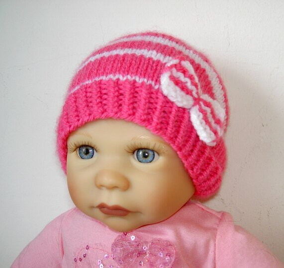 Strickanleitung Baby-Set, Mütze und Booties, ca. 1 - 4 Monate