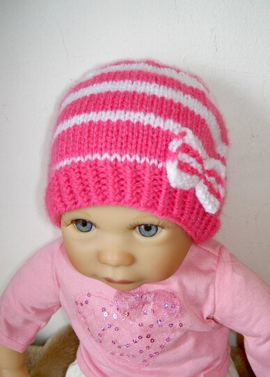 Strickanleitung Baby-Set, Mütze und Booties, ca. 1 - 4 Monate