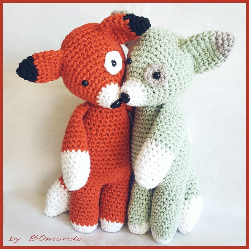 Häkelanleitung Fuzzi Fuchs mit Spieluhr, für Babys und Kleinkinder - Bild 3