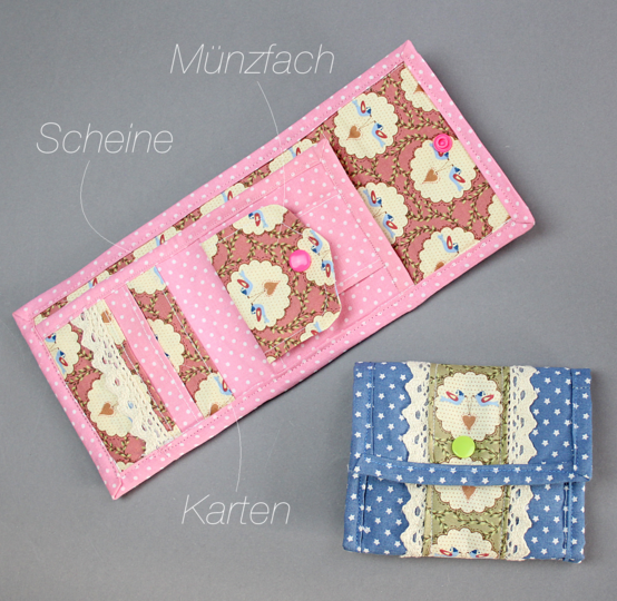 Geldbörse Mia – Nähanleitung & Schnittmuster