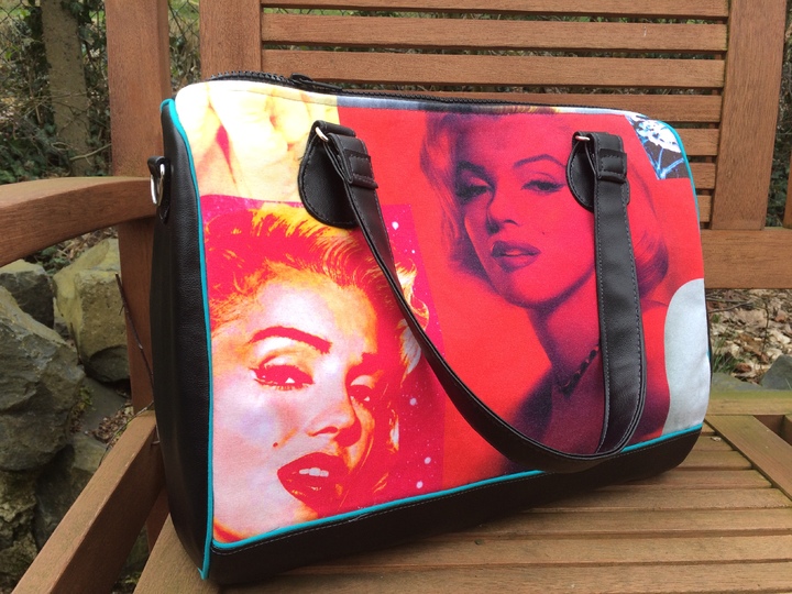 Nähanleitung und Schnittmuster: Handtasche bowlingbag "Marilyn"