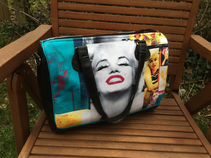 Nähanleitung und Schnittmuster: Handtasche bowlingbag "Marilyn"