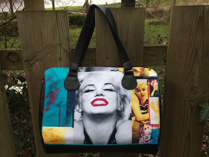 Nähanleitung und Schnittmuster: Handtasche bowlingbag "Marilyn"