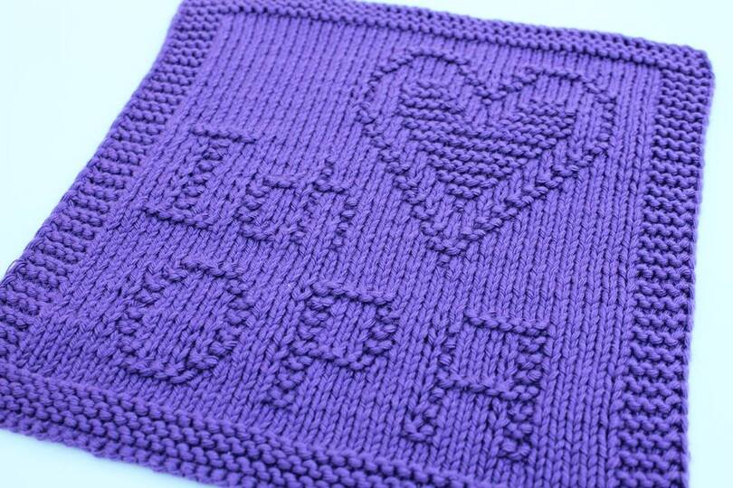 Strickanleitung Untersetzer „Ich liebe Opa“ – selbstgemachtes Geschenk PDF