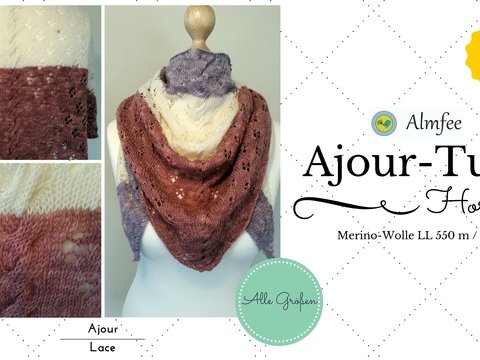 Lace/Ajour-Tuch "Hortensia"