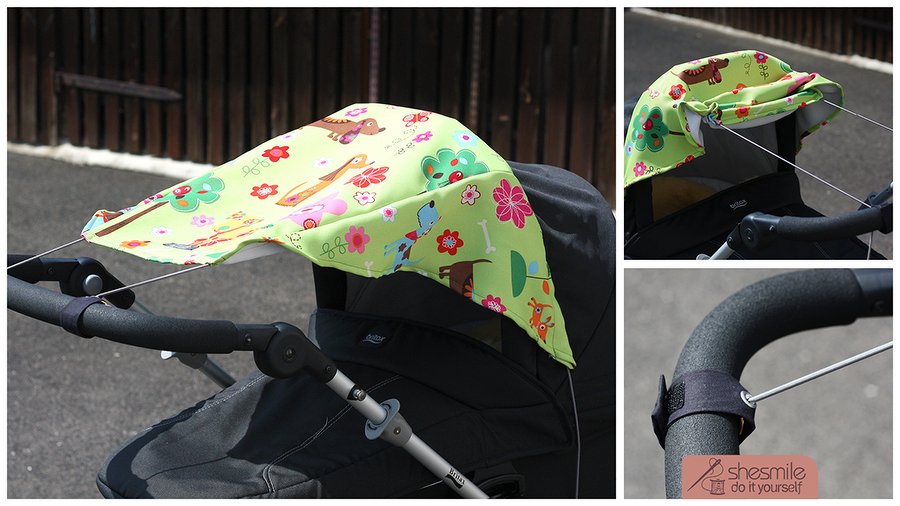 Sonnensegel für den Kinderwagen (Nähanleitung und Schnittmuster)